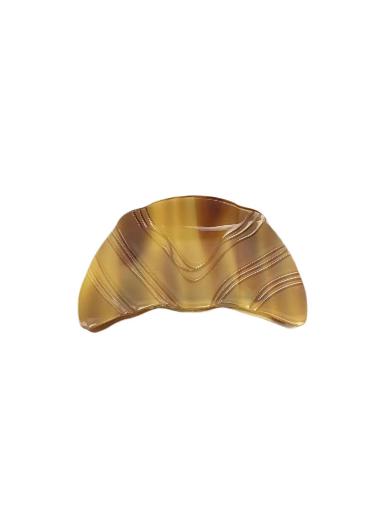 Croissant hair claw clip