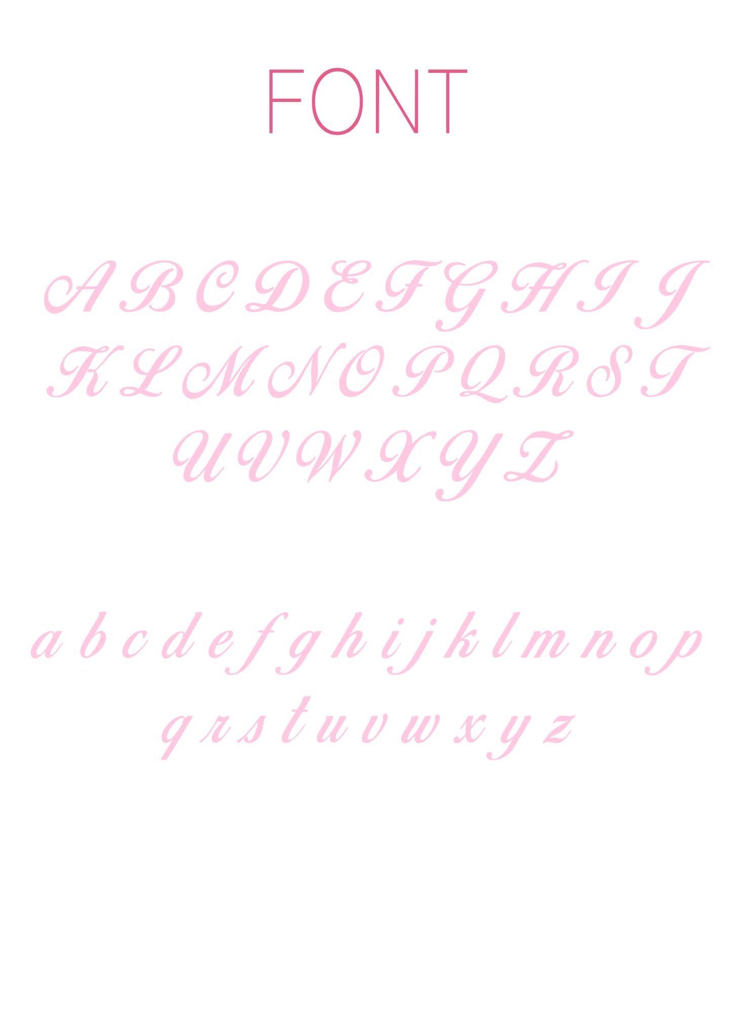 Pink Name Hair Claw Clip
