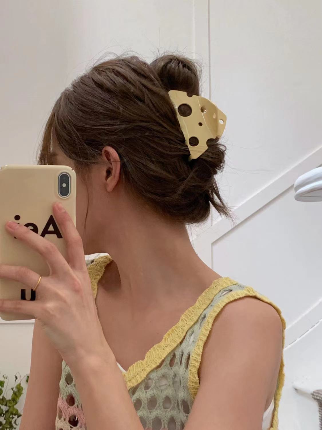 Say Cheese to Style : Cheddar Cheese Hair Claw