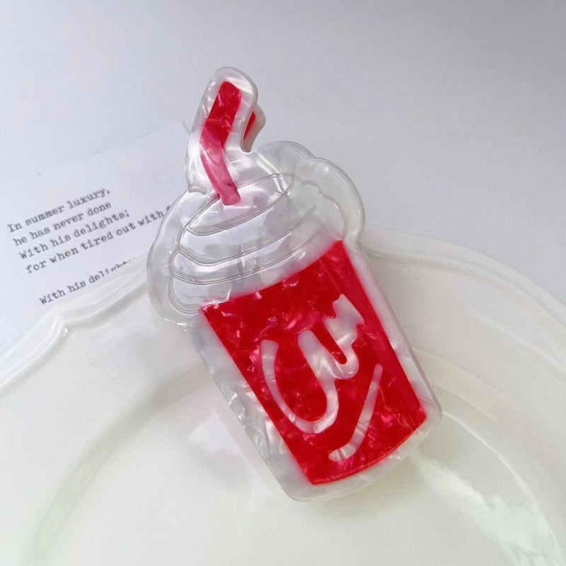 Coke hair claw clips