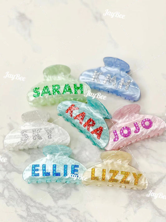 Personalized Name Hair Clip