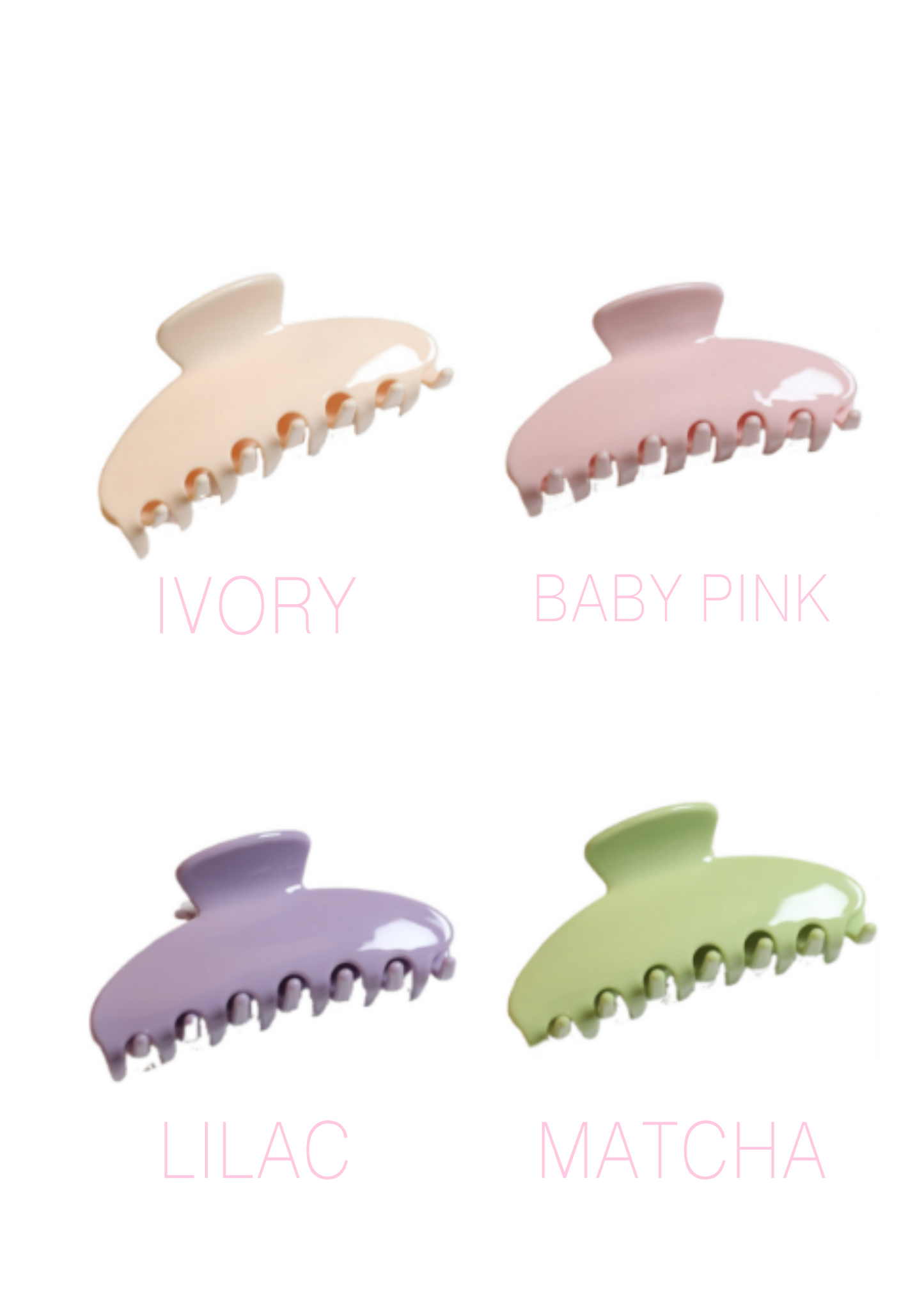 Name Hair Claw Clip