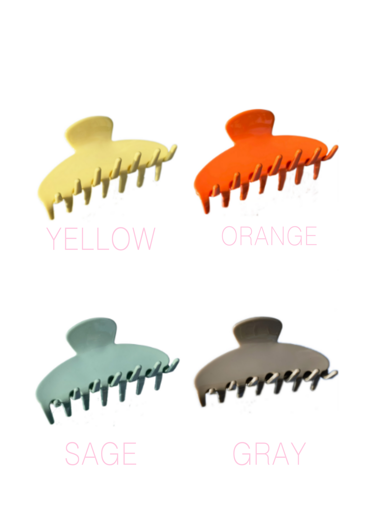 Name Hair Claw Clip