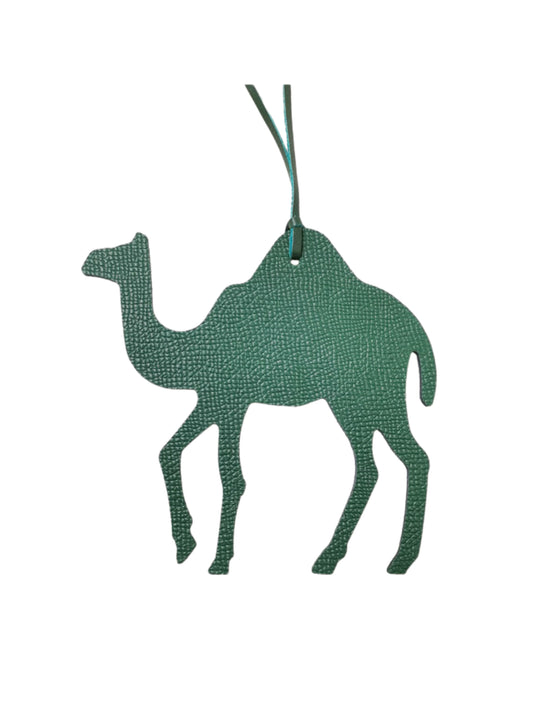 Leather Camel Bag Accessory EMERALD