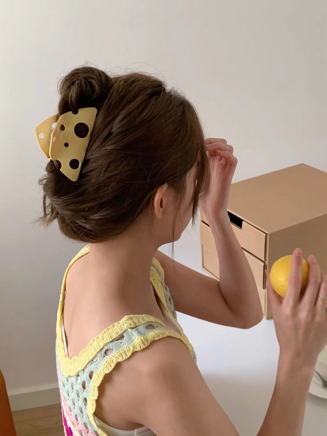 Say Cheese to Style : Cheddar Cheese Hair Claw
