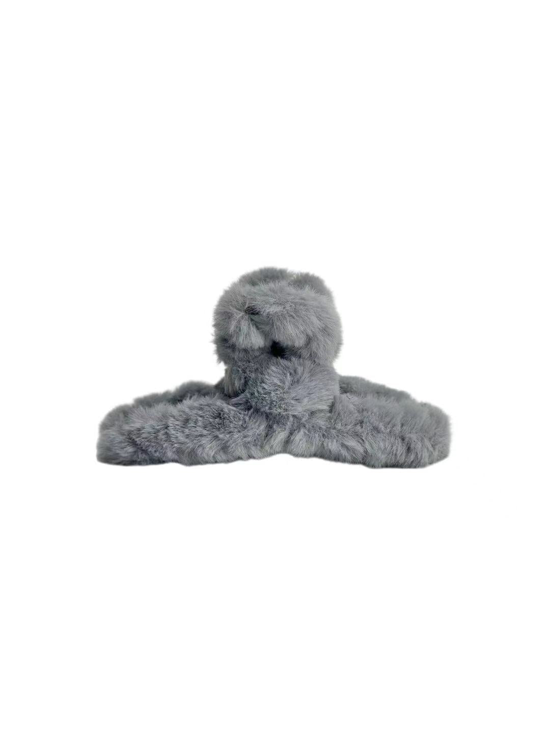 Fluffy Hair Claw Clip BLUE