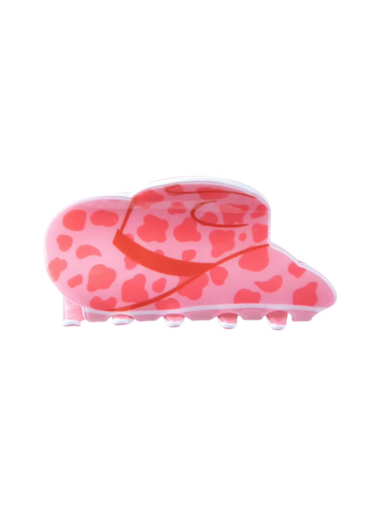 Valentine's Cowgirl Hair Claw Clip