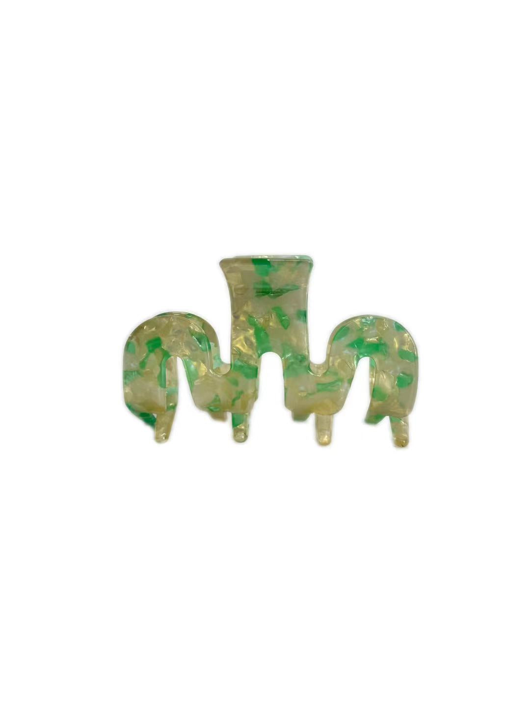 ZIg zag Wavy Hair Claw Clip BLUE